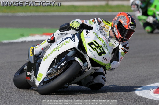 2008-05-11 Monza 0571 Superbike - Warm Up - Ryuichi Kiyonari - Honda CBR1000RR